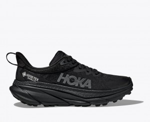 Black HOKA Challenger 7 GTX Men's Trail Running Shoes | 68NAHEDRV