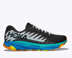 Black / Blue HOKA Torrent 3 Men's Trail Running Shoes | 43SCNZRQI