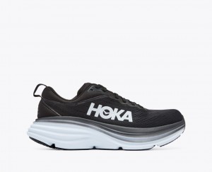 Black / White HOKA Bondi 8 Women's Running Shoes | 26QTWJEGF