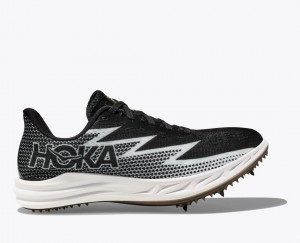 Black / White HOKA Crescendo MD Men's Track Spikes | 14KUYDEIB