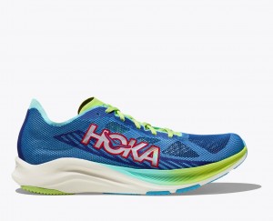 Blue / Green HOKA Cielo Road Women's Running Shoes | 30TMIHGKX