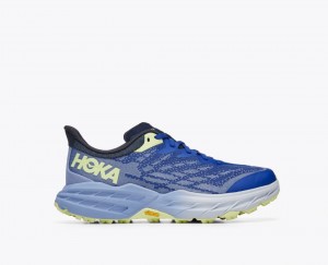 Blue / Light Blue HOKA Speedgoat 5 Women's Trail Running Shoes | 08JYFWEUB