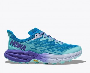 Blue / Purple HOKA Speedgoat 5 Women's Trail Running Shoes | 21JIMXWEO