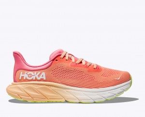 Coral HOKA Arahi 7 Women's Running Shoes | 23XOULHYM