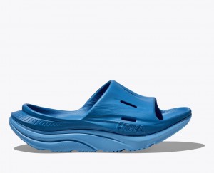 Dark Blue HOKA Ora Recovery 3 Women's Slide | 76LKREWUH