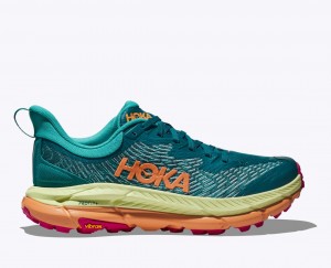 Dark Green / Green / Orange HOKA Mafate Speed 4 Men's Trail Running Shoes | 19NGSTBKX