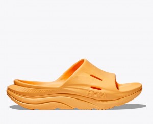 Dark Orange HOKA Ora Recovery 3 Men's Slide | 47RSXJAFZ