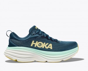 Dark Turquoise HOKA Bondi 8 Men's Running Shoes | 10KOXECLA