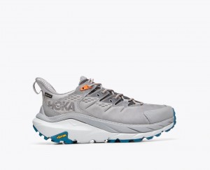 Grey HOKA Kaha 2 Low GTX Men's Hiking Shoes | 14CXEDAOL