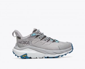 Grey HOKA Kaha 2 Low GTX Women's Hiking Shoes | 19DPHSCOX