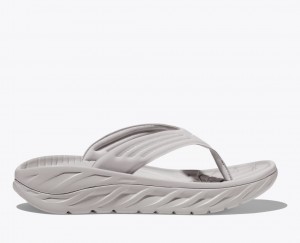 Grey HOKA ORA Recovery Men's Flip Flops | 83HSGVNMZ