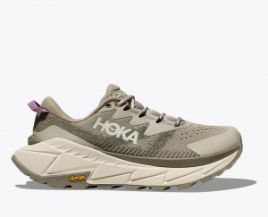 Khaki HOKA Skyline-Float X Women's Hiking Shoes | 02KJNHDZP