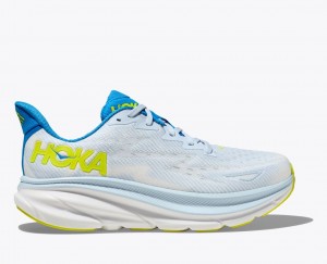 Light Blue HOKA Clifton 9 Men's Running Shoes | 67ZHVBIEJ