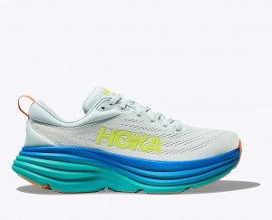 Light Blue / Blue HOKA Bondi 8 Men's Running Shoes | 76LNIHZKP