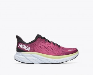 Light Burgundy HOKA Clifton 8 Women's Running Shoes | 32FHGJDOR