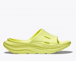 Light Green HOKA Ora Recovery 3 Women's Slide | 02VYEKLNT