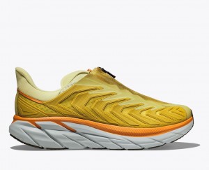 Light Green / Yellow HOKA Project Clifton Women's Sneakers | 23PIAXKJF