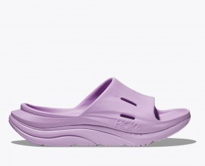 Light Purple HOKA Ora Recovery 3 Women's Slide | 70BQYARJM