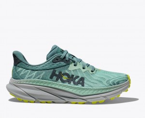 Mint HOKA Challenger 7 Women's Trail Running Shoes | 17JWBCYUO