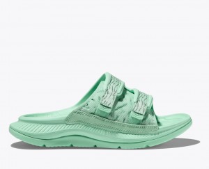 Mint HOKA Ora Luxe Men's Slide | 82UPBAXMO