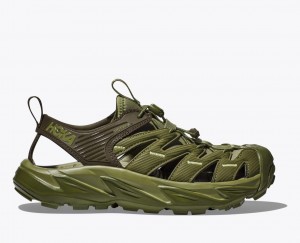 Olive Green HOKA Hopara Men's Sandals | 53INJMPQR