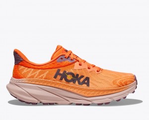 Orange HOKA Challenger 7 Women's Trail Running Shoes | 87BFUXVDH