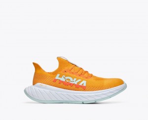 Orange / Coral HOKA Carbon X 3 Men's Running Shoes | 97MRTKAOZ