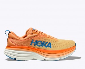 Orange / Light Orange HOKA Bondi 8 Men's Running Shoes | 46NCAQYZG