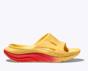 Orange / Red HOKA Ora Recovery 3 Women's Slide | 97OKZNYID