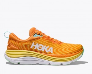 Orange / Yellow HOKA Gaviota 5 Men's Running Shoes | 93SCJEODY