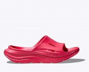 Red HOKA Ora Recovery 3 Women's Slide | 67NGPBLUM