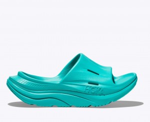 Turquoise HOKA Ora Recovery 3 Women's Slide | 42TZAUDIX