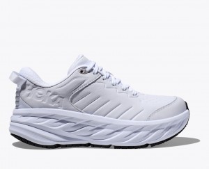 White HOKA Bondi SR Men's Running Shoes | 36RVQIZXM