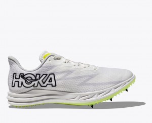 White HOKA Crescendo MD Women's Track Spikes | 52GCOSVTM