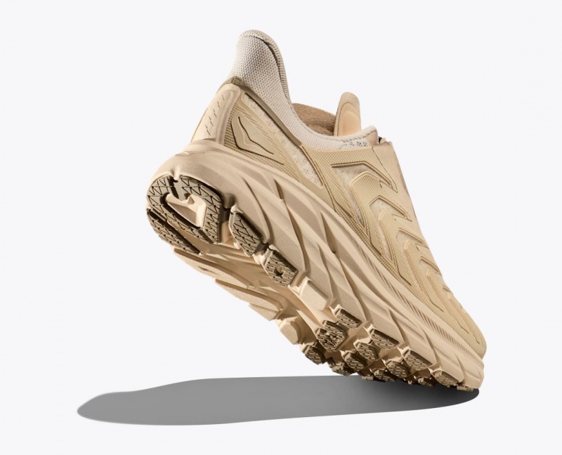 Beige HOKA Project Clifton Women's Sneakers | 67ZEYTVQH