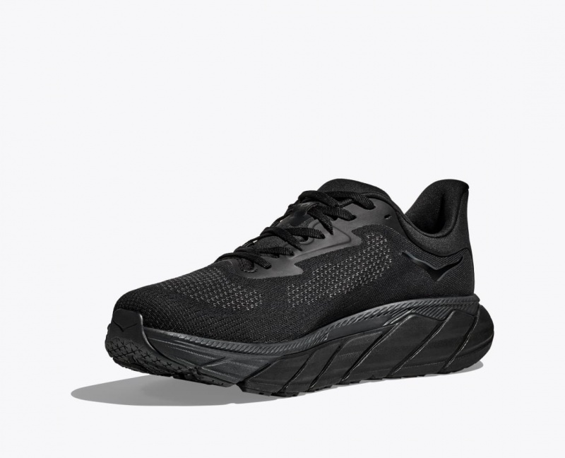 Black HOKA Arahi 7 Men's Running Shoes | 48XKGOAUD