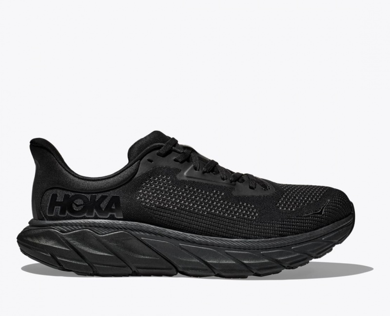 Black HOKA Arahi 7 Men\'s Running Shoes | 48XKGOAUD