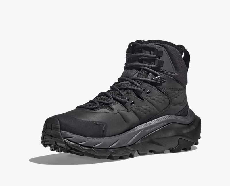 Black HOKA Kaha 2 GTX Men's Hiking Boots | 45WPLTOSC