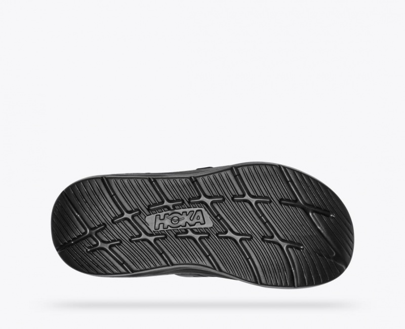 Black HOKA Ora Luxe Men's Slide | 32ONDCGIW