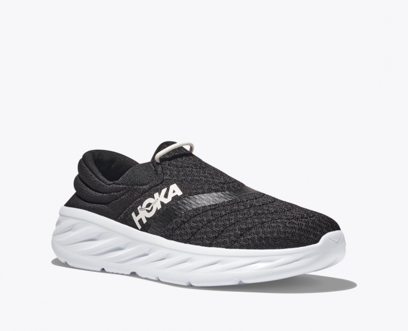 Black HOKA Ora Recovery 2 Women's Slip On Shoes | 13MQPLDRA