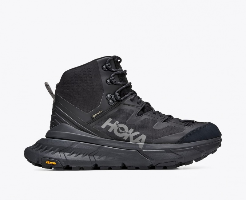 Black HOKA TenNine Hike GTX Men\'s Hiking Boots | 42YMABZUN