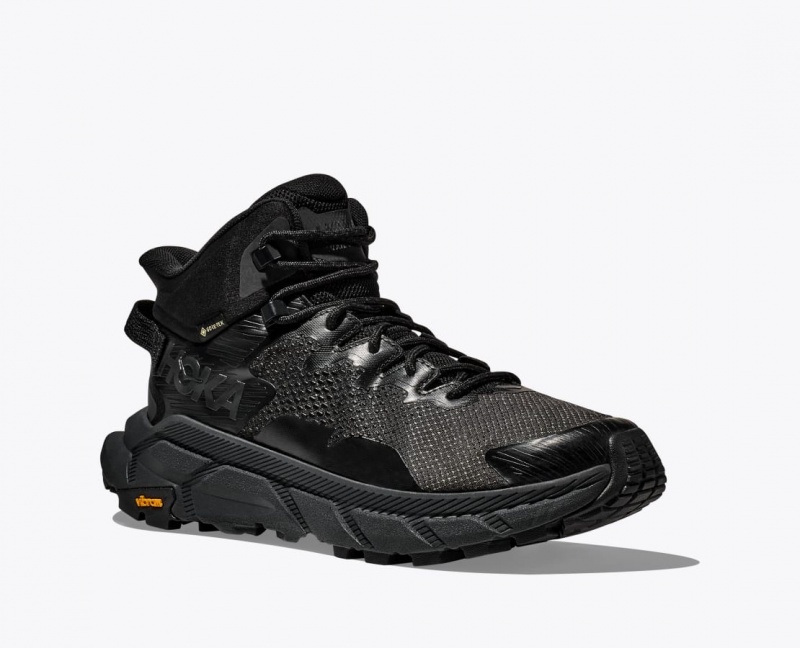 Black HOKA Trail Code GTX Men's Hiking Boots | 94FQVTSHR