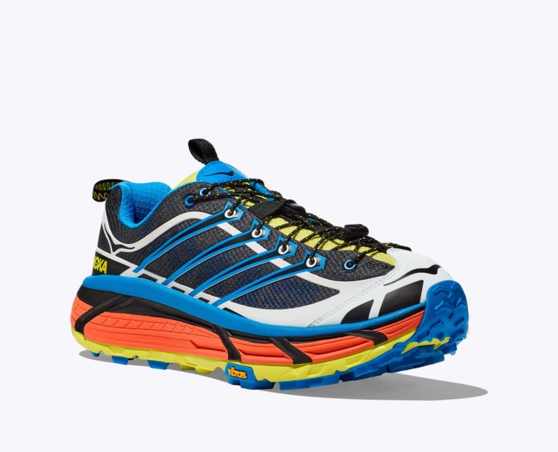 Black / Blue HOKA Mafate Three2 Women's Trail Running Shoes | 12AJSLQBI