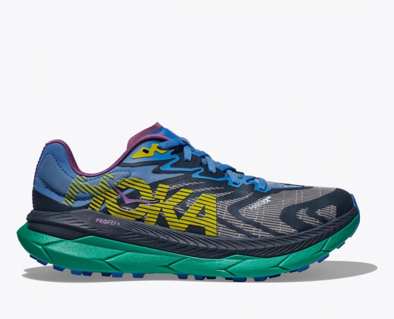 Black / Grey / Blue HOKA Tecton X 2 Men\'s Trail Running Shoes | 12KYFWVEP