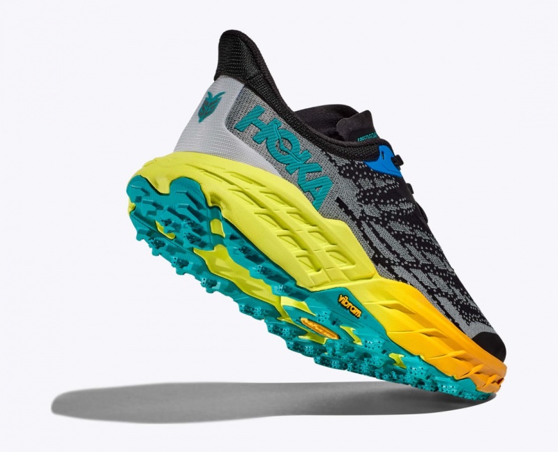 Black / Grey / Orange HOKA Speedgoat 5 Women's Trail Running Shoes | 06GZSEKUB