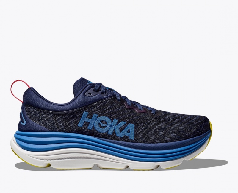 Black / Navy HOKA Gaviota 5 Men\'s Running Shoes | 69HQOGKIX