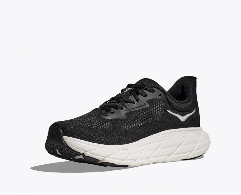 Black / White HOKA Arahi 7 Men's Running Shoes | 24NSDTJOC