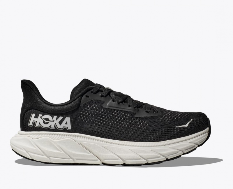 Black / White HOKA Arahi 7 Women\'s Running Shoes | 41GRWKPEL