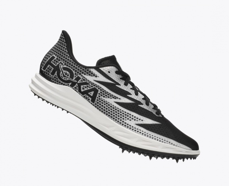 Black / White HOKA Crescendo MD Men's Track Spikes | 14KUYDEIB