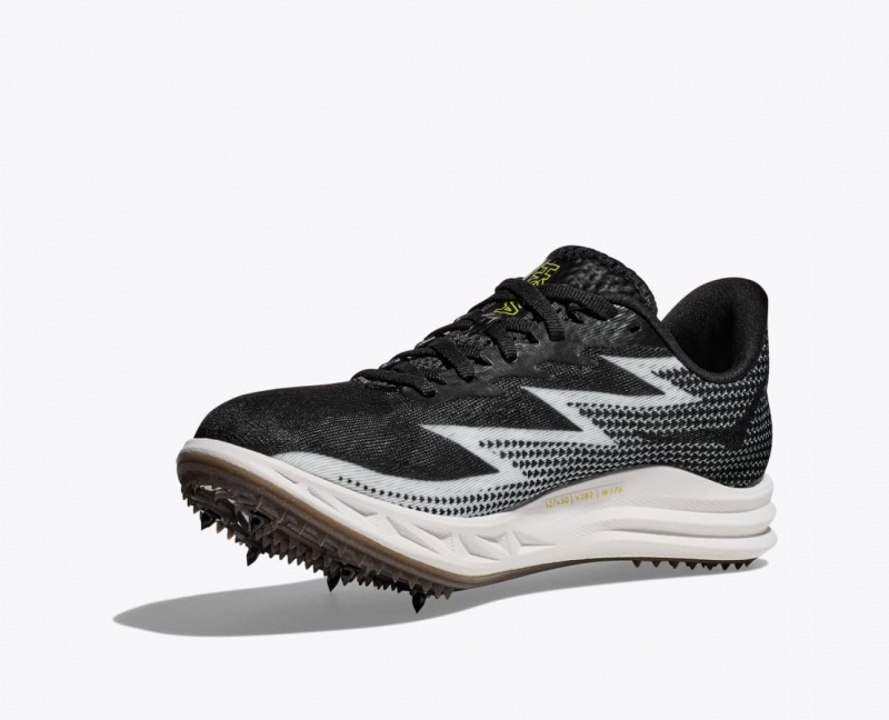 Black / White HOKA Crescendo MD Men's Track Spikes | 14KUYDEIB